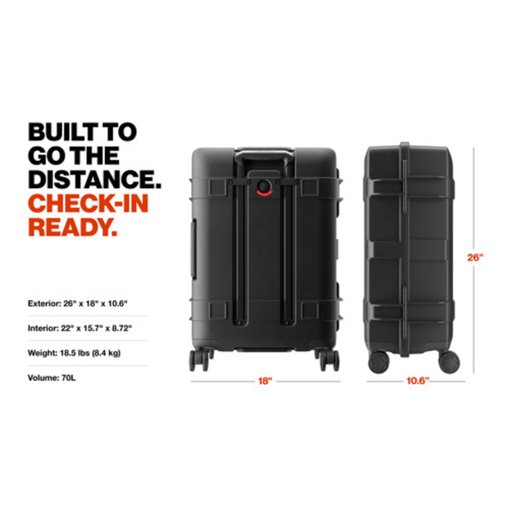 Pelican 25" ATX Check-In Hard Sided Luggage (Black)
