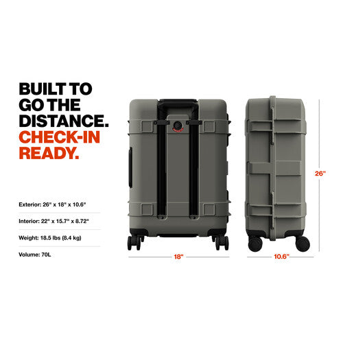 Pelican 25" ATX Check-In Hard Sided Luggage (Charcoal)