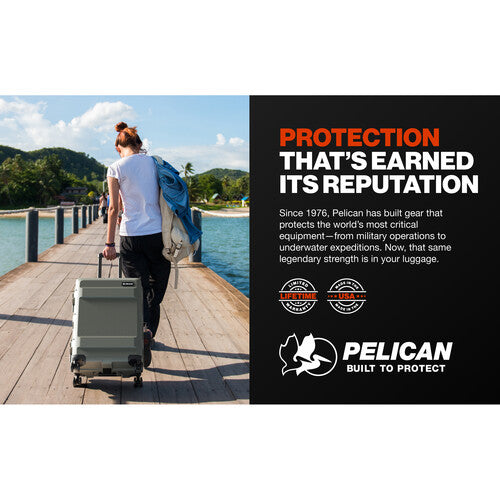 Pelican 25" ATX Check-In Hard Sided Luggage (Charcoal)