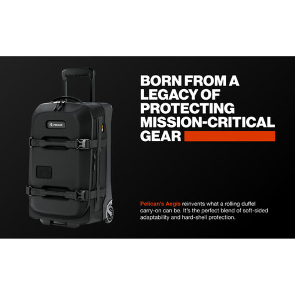 Pelican 22" Aegis Carry-On Rolling Hybrid Duffel (Black)