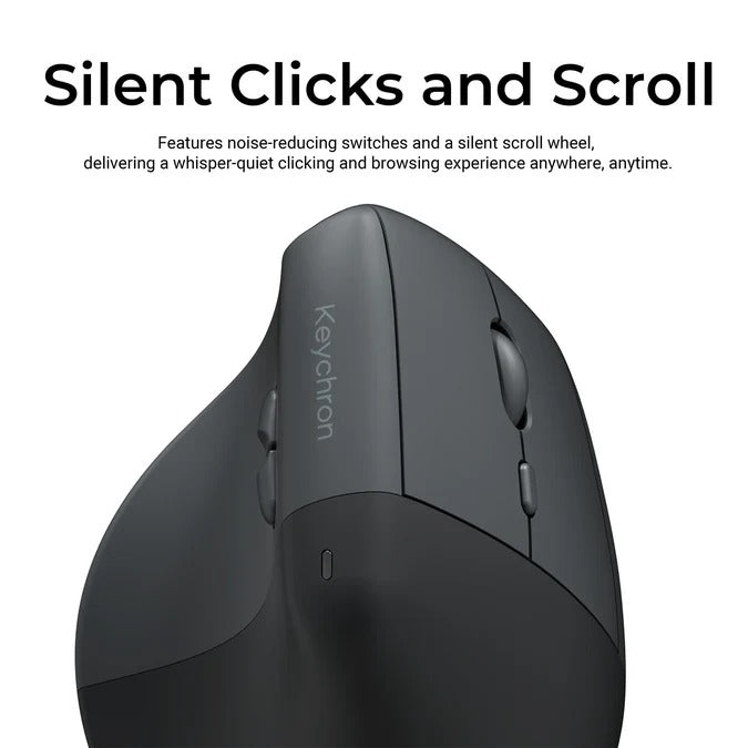 Keychron BM27 Wireless Mouse (Space Gray)(1K Polling Rate)(Silent Micro Switch)