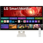 LG UltraFine 32U721SA-W 31.5" 4K UHD HDR10 VA Smart White Monitor with WebOS, 65W USB-C