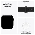 Apple Watch Series 12 42mm Black Aluminium Case GPS Black Sport Band (M/L)