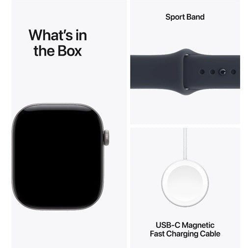 Apple Watch Series 12 46mm Space Grey Aluminium GPS Navy Blue Sport Band (M/L)