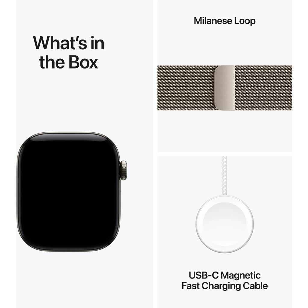Apple Watch Series 12 42mm Natural Titanium GPS + Cellular Natural Milanese Loop
