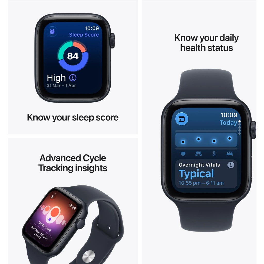 Apple Watch SE 3 40mm Midnight Aluminium Case GPS Navy Blue Sport Band (M/L)