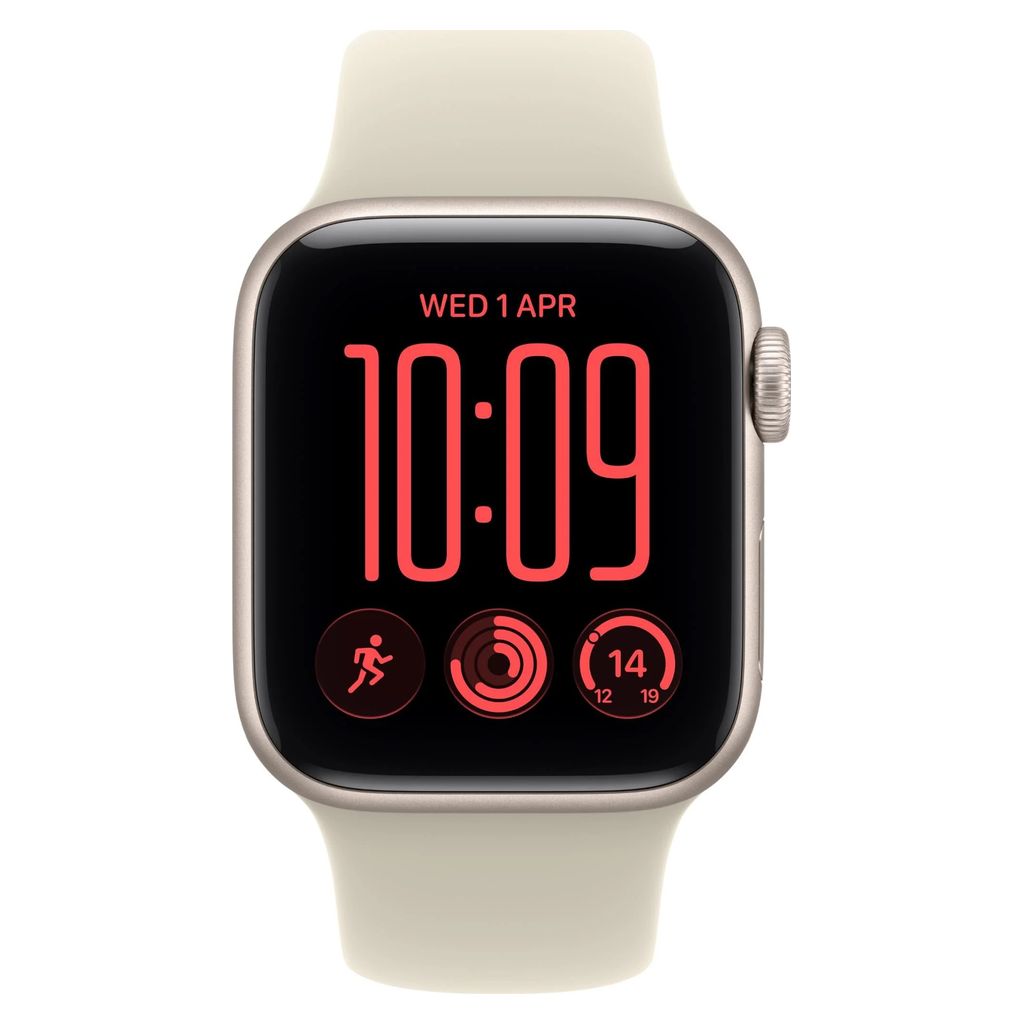 Apple Watch SE 3 44mm Starlight Aluminium Case GPS Sand Sport Band (M/L)