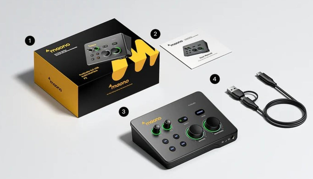 Maono P2 USB Hybrid Aluminium Audio Interface