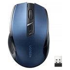 UGREEN Ergonomic Wireless Mouse Blue (2.4G Wireless & Bluetooth)