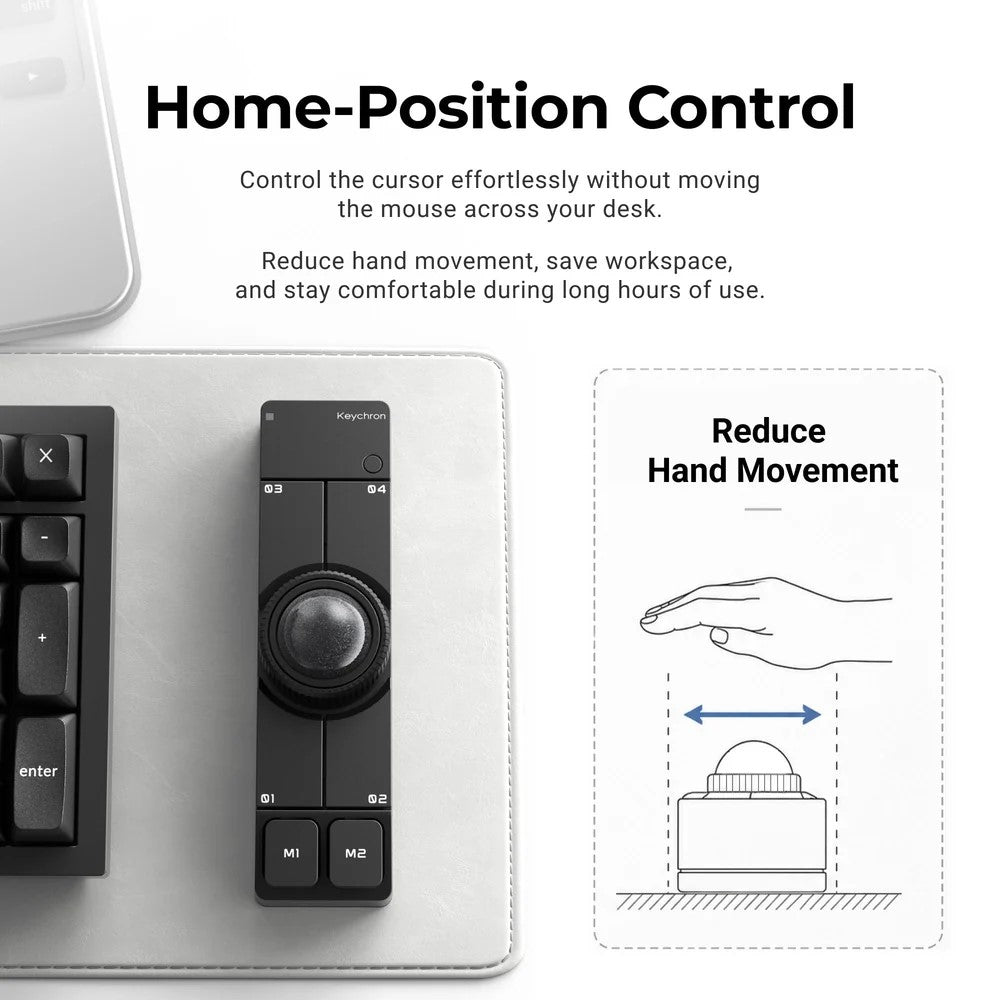 Keychron Nape Pro Wireless Trackball Mouse (Black)