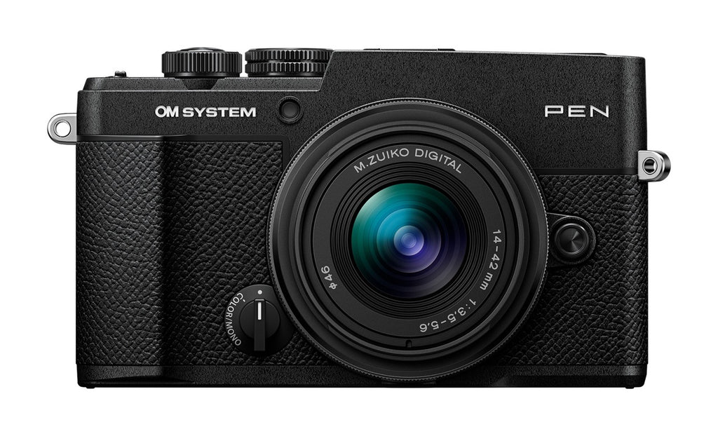 OM System PEN Mirrorless Camera with 14-42mm f/3.5-5.6 III Lens - Black
