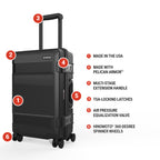 Pelican 22" ATX Carry-On Hard Sided Luggage (Iron Clay)