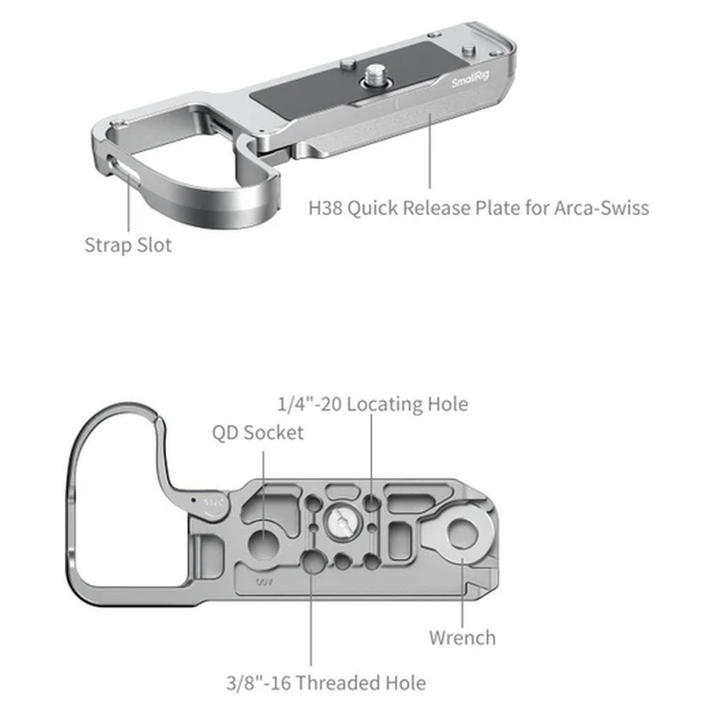 SmallRig Bottom Mount Plate for Nikon Z5IIC (Silver) 6696