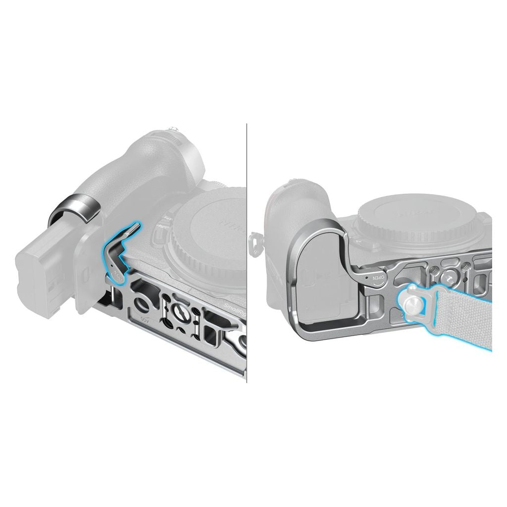 SmallRig Bottom Mount Plate for Nikon Z5IIC (Silver) 6696