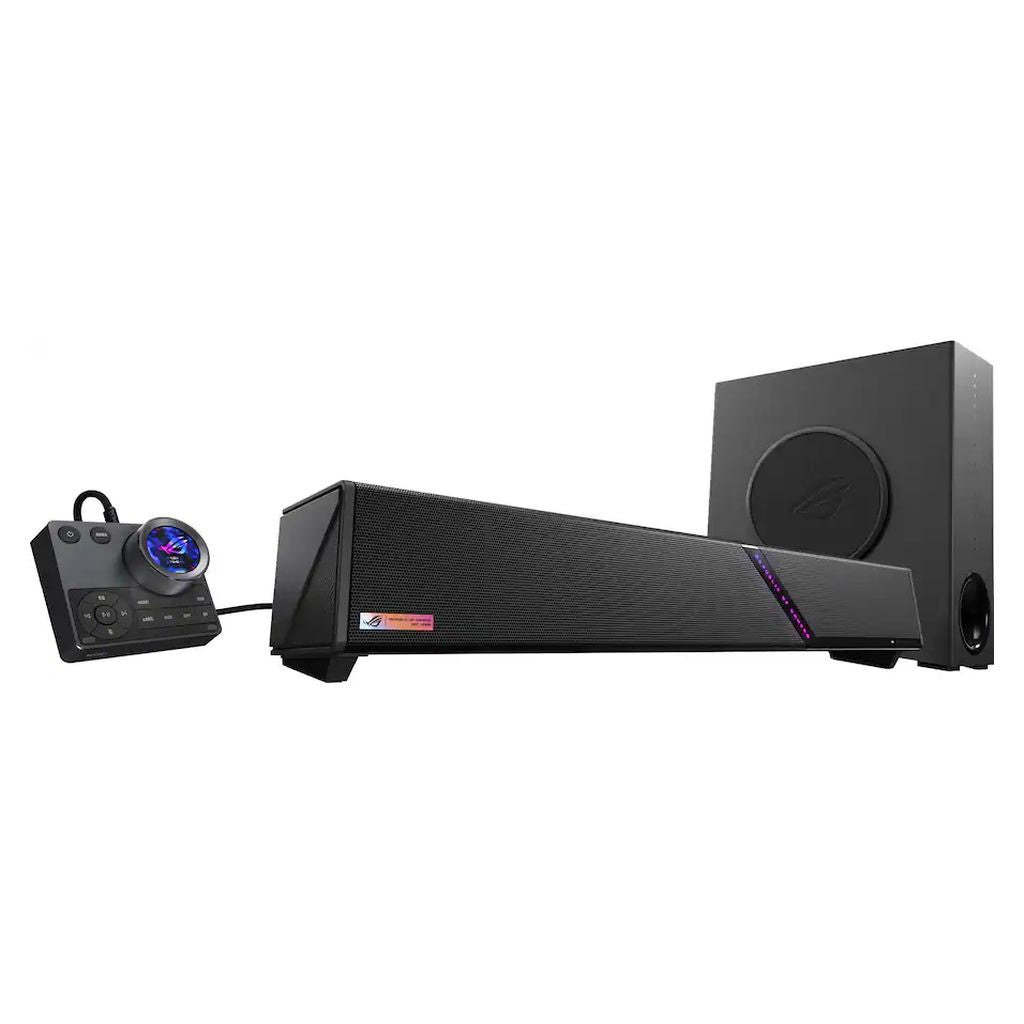 ASUS ROG Gjallar 2.1.2 Dolby Atmos Gaming Soundbar with Wireless Subwoofer