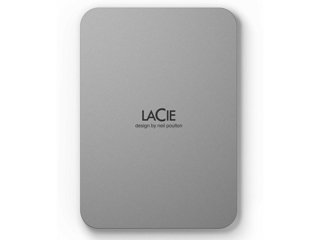 LaCie 1TB Mobile Drive v2 USB-C - Moon Silver