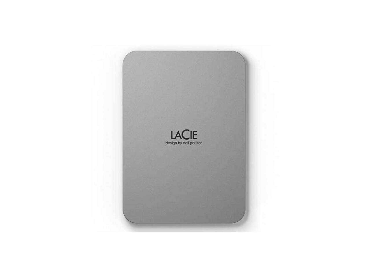 LaCie 1TB Mobile Drive v2 USB-C - Moon Silver