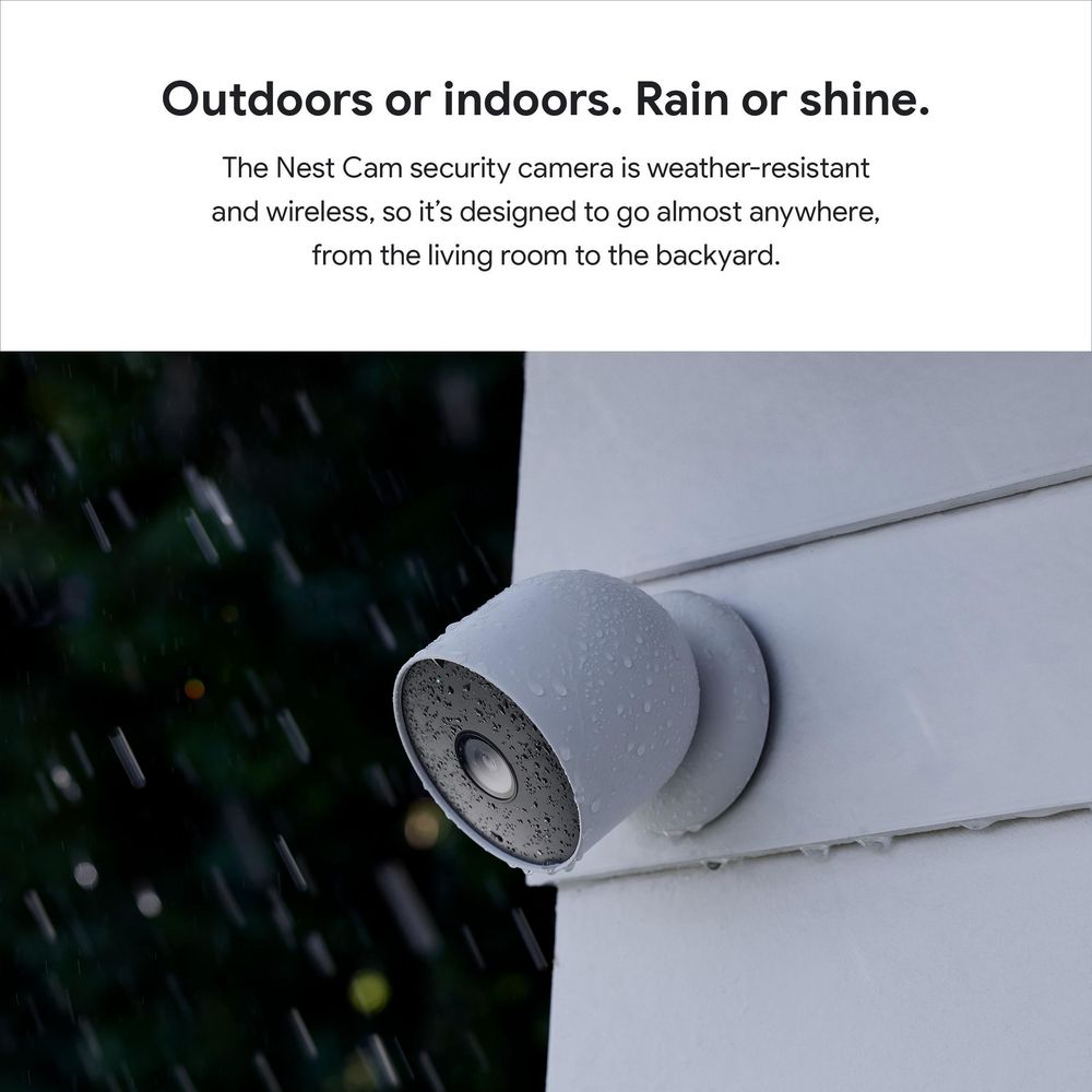 Open Box Google Nest Cam (Outdoor or Indoor, Battery) - 1 Pack - GA01317-AU