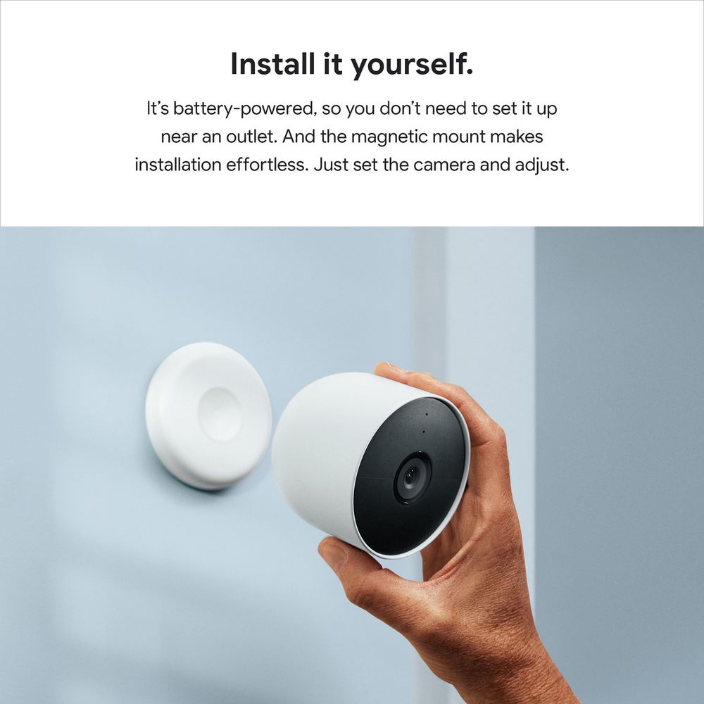 Open Box Google Nest Cam (Outdoor or Indoor, Battery) - 1 Pack - GA01317-AU