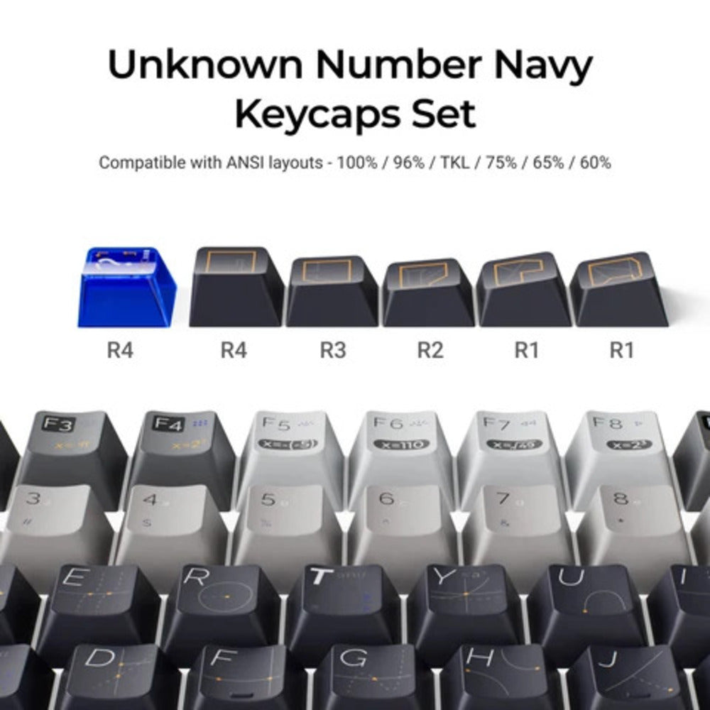 Keychron Cherry Profile Dye-Sub PBT Keycaps (141 Keys) (Unknown Number Navy)