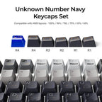 Keychron Cherry Profile Dye-Sub PBT Keycaps (141 Keys) (Unknown Number Navy)