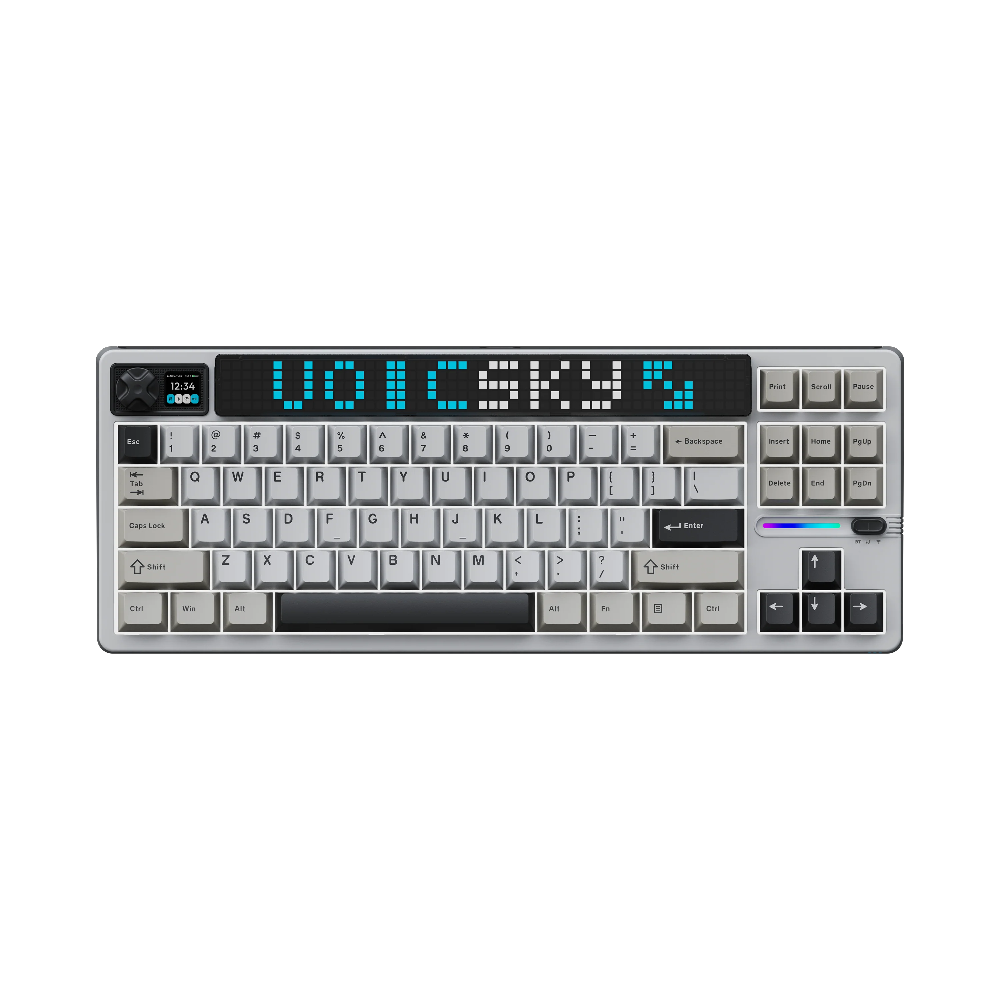 VOICSKY ATMOS 87 Wireless Keyboard w/ Dynamic Screen (Light)(Tone Linear Switch)