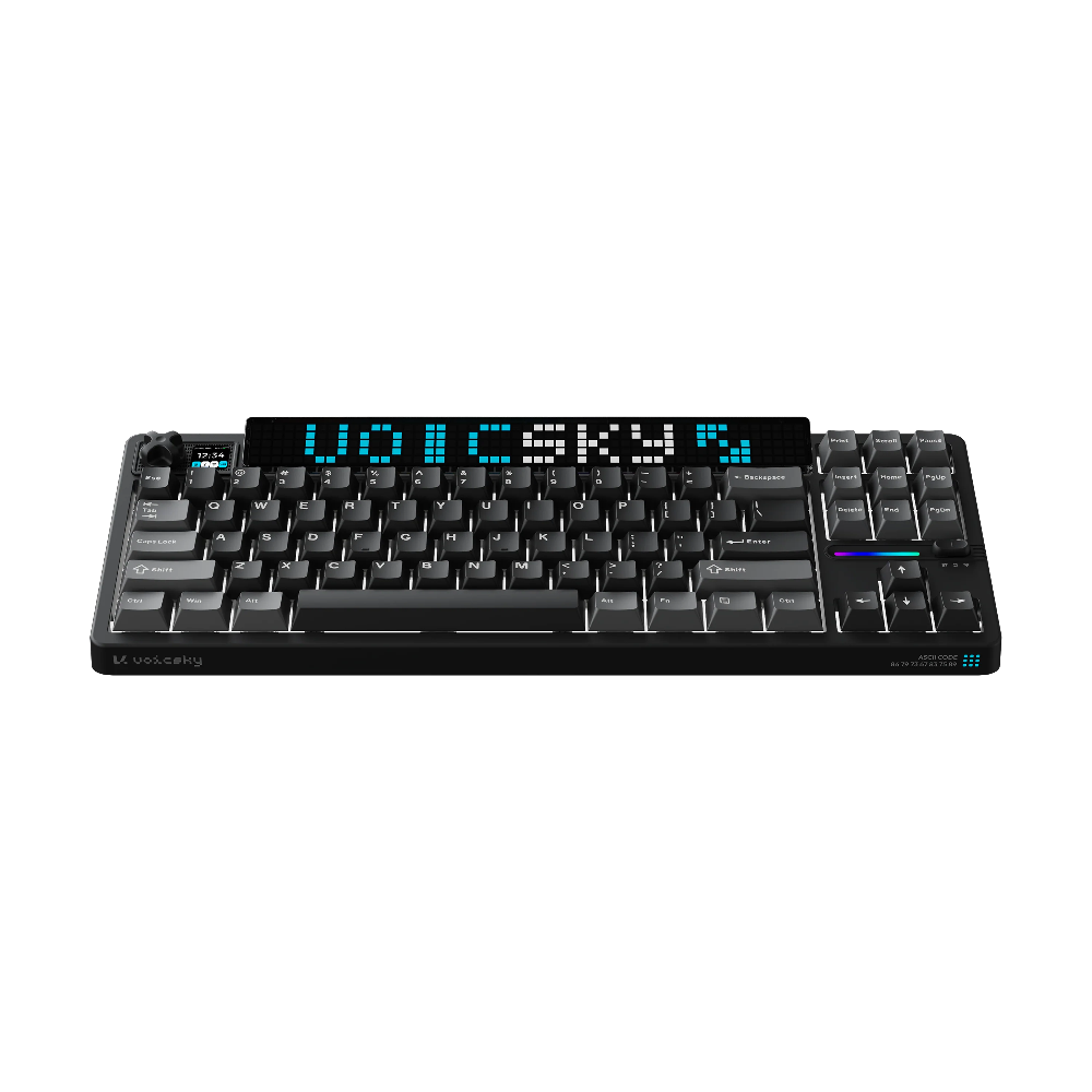 VOICSKY ATMOS 87 Wireless Keyboard w/ Dynamic Screen (Dark)(Tone Linear Switch)