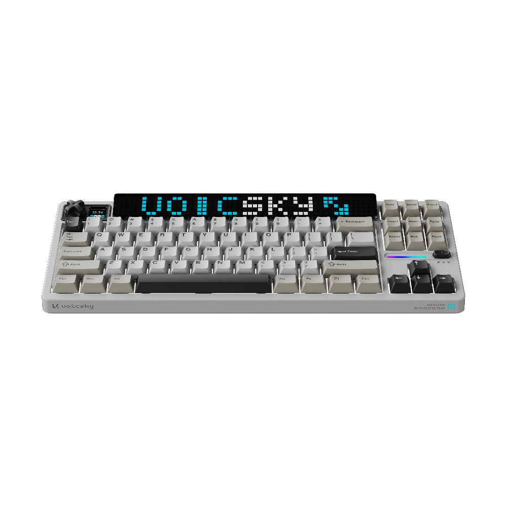 VOICSKY ATMOS 87 Wireless Keyboard w/ Dynamic Screen (Light)(Tone Linear Switch)