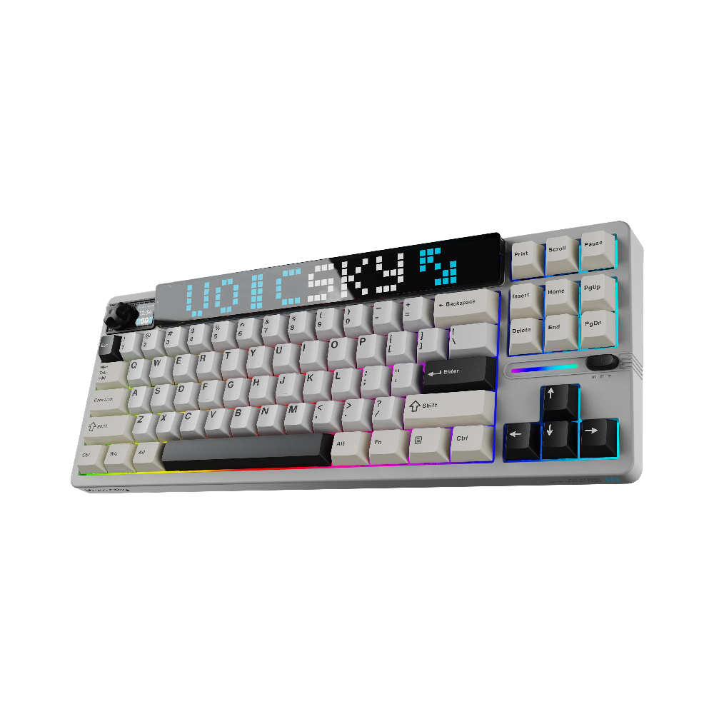 VOICSKY ATMOS 87 Wireless Keyboard w/ Dynamic Screen (Light)(Tone Linear Switch)