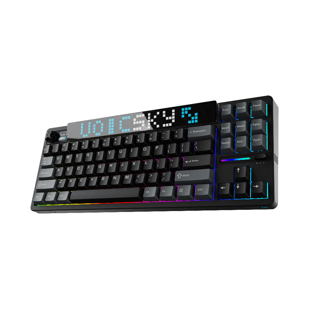 VOICSKY ATMOS 87 Wireless Keyboard w/ Dynamic Screen (Dark)(Tone Linear Switch)