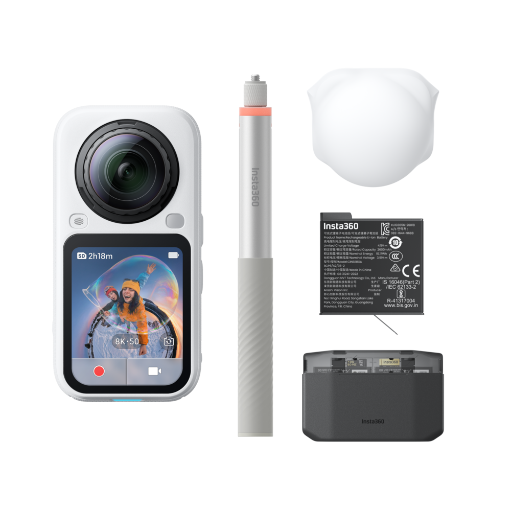 Insta360 X6 Essentials Bundle - Arctic White