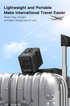 Universal Travel Adapter 35W GaN with 5-Port USB and Type-C Charging