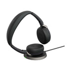 Jabra Evolve2 65 Flex MS USB-A ANC Stereo Bluetooth Headset with Charging Stand
