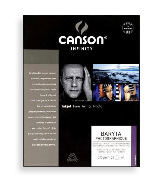 Canson Baryta Photographique II Matt 310gsm A3+ x 25 Sheets