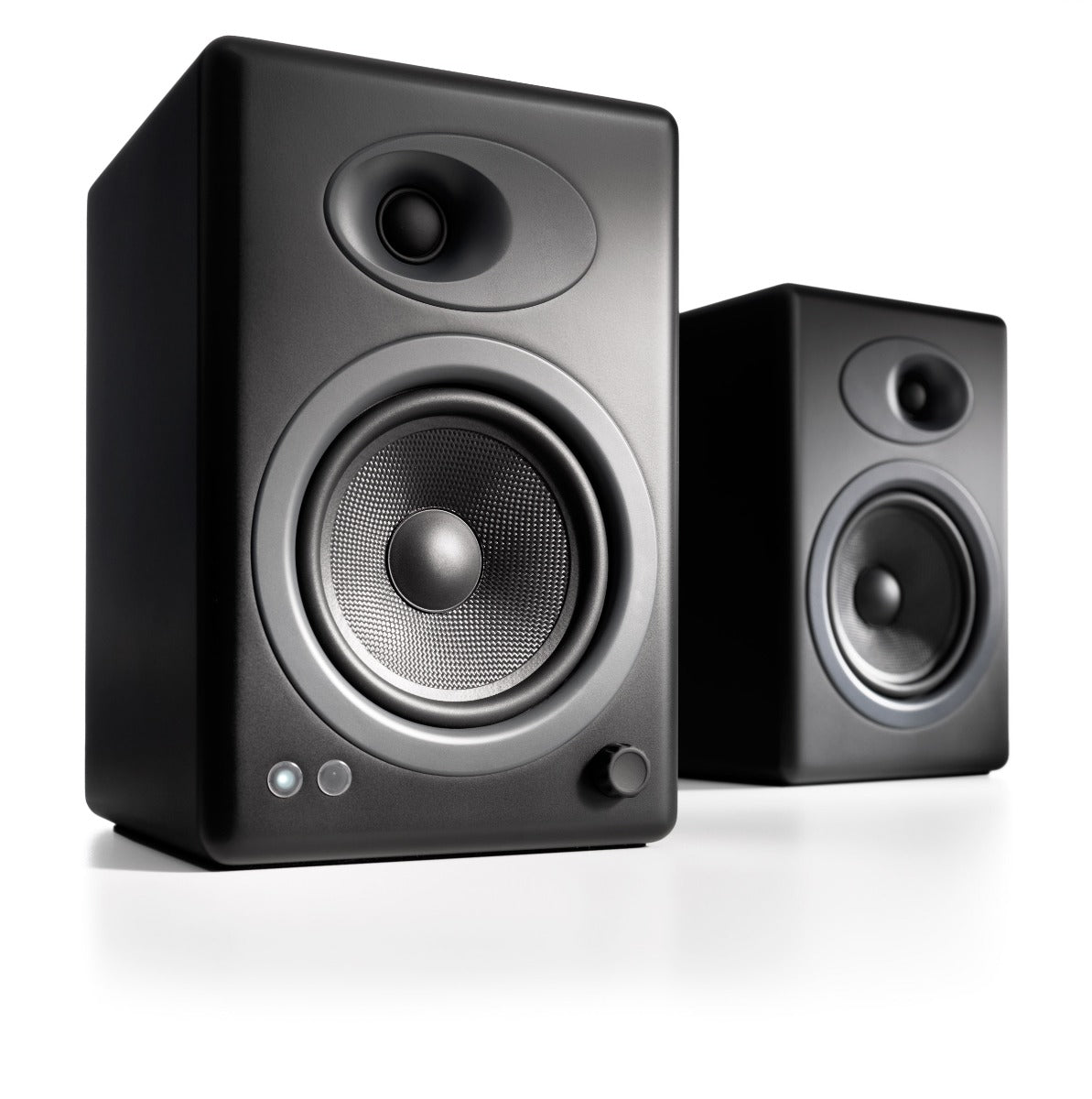 Audioengine A5+ Powered Bookshelf Speakers - Satin Black