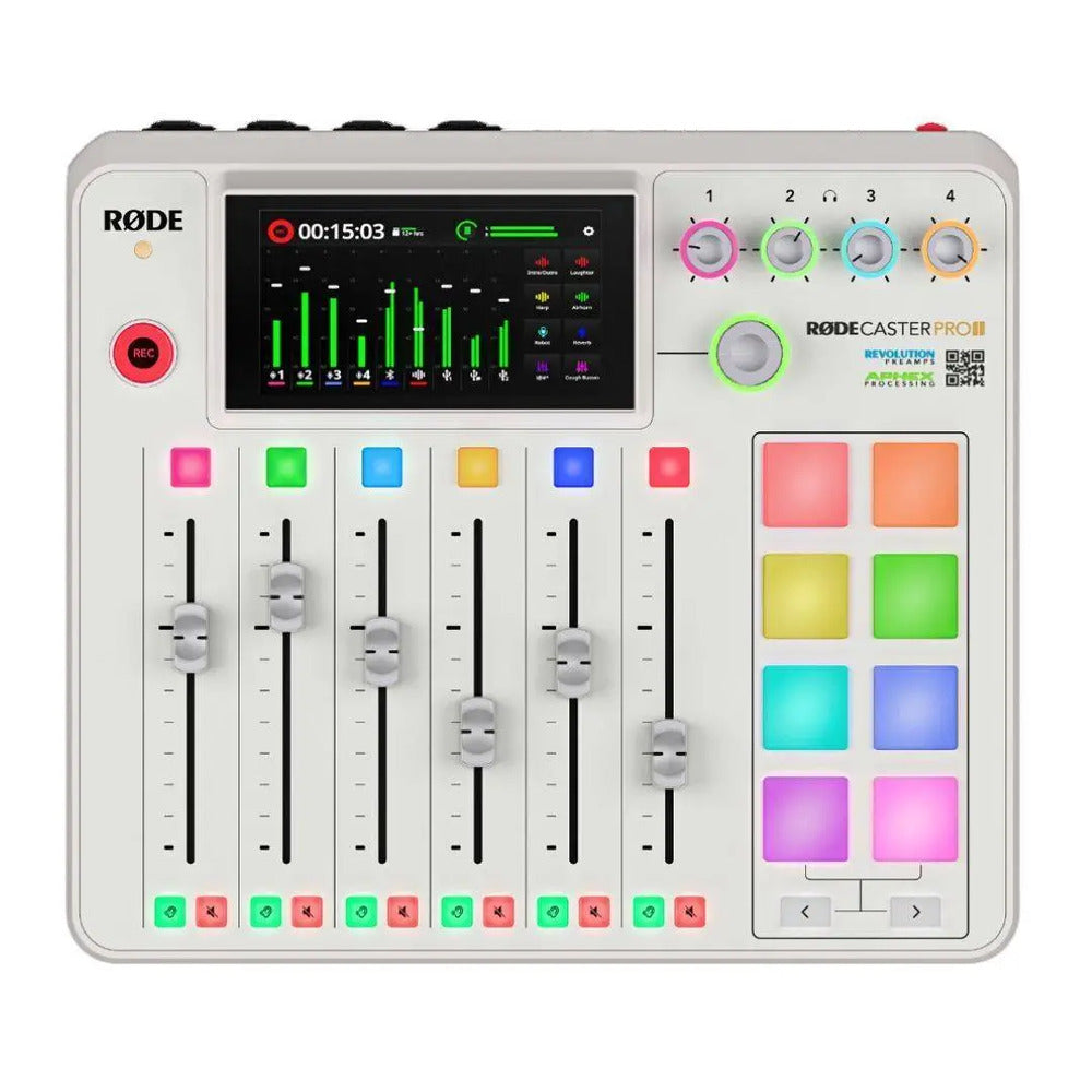 Rode RODECaster Pro II Integrated Audio Production Studio - White