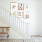 Deluxe Gallery Photo Wall Frame Set B - 6 Frames - Stone Ash