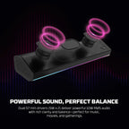 Fantech GROOVE BAR PRO Portable RGB Wireless Gaming Speaker with Built in Mic