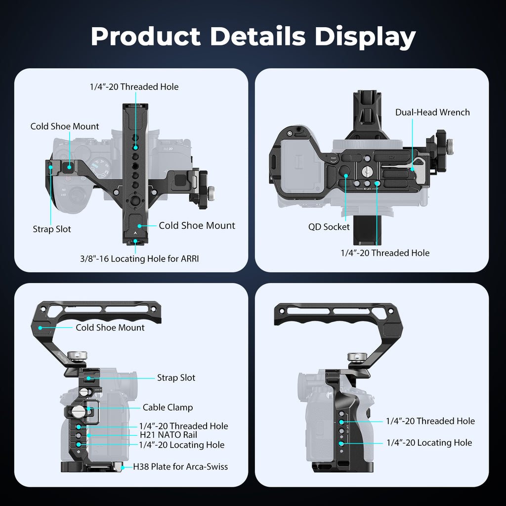 SmallRig Basic Kit for Sony Alpha 7 IV/Alpha 7S III 3668B