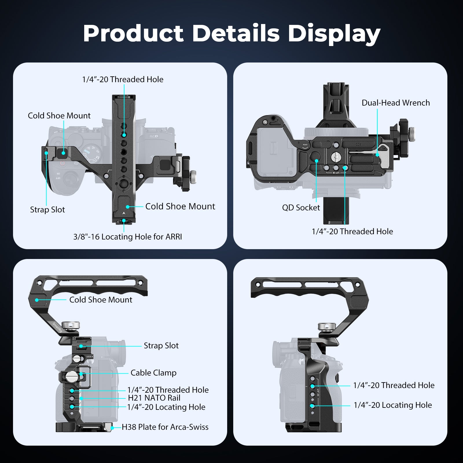 SmallRig Basic Kit for Sony Alpha 7 IV/Alpha 7S III 3668B
