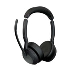 Jabra Evolve2 55 MS USB-A Stereo Bluetooth Headset with Charging Stand