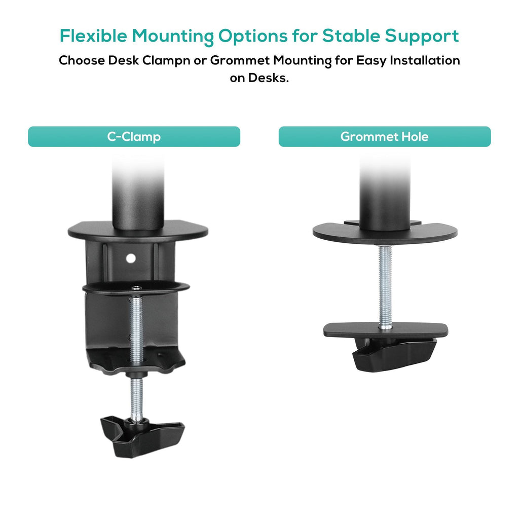 Mbeat activiva Dual-Screen Articulating Vertical Monitor Arm