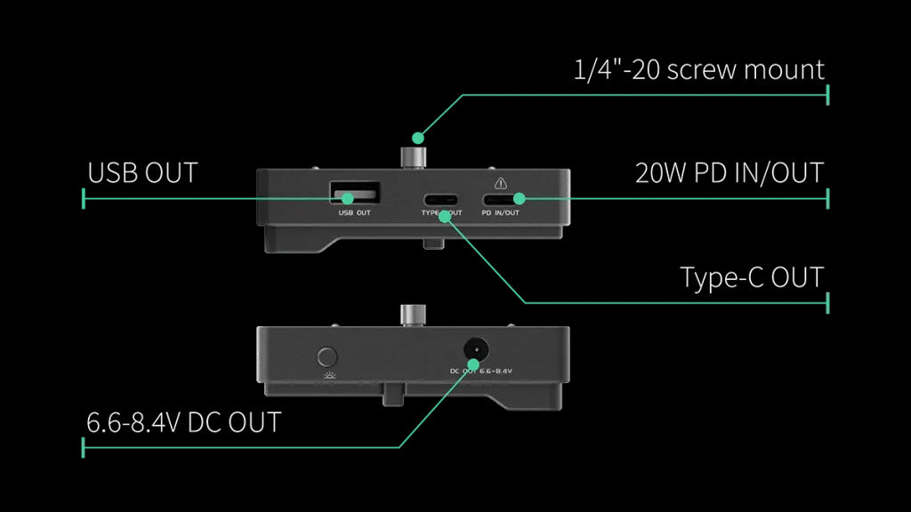 Accsoon PowerCage + ACC04 NP-F Battery Plate