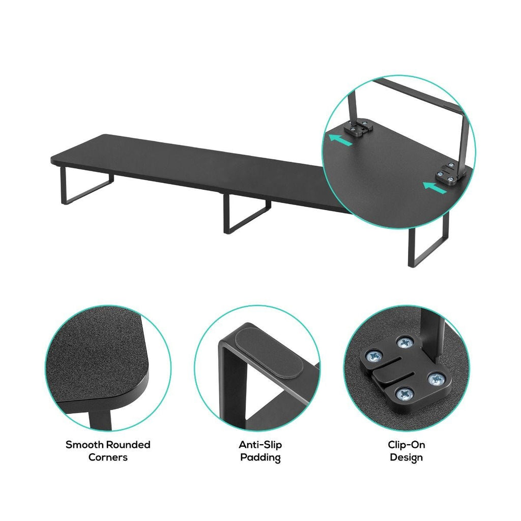 Mbeat activiva Black Dual Monitor Riser