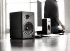 Audioengine A5+ Powered Bookshelf Speakers - Satin Black