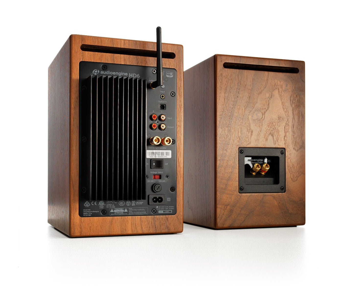 Audioengine HD6 Powered Speakers - Walnut