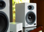 Audioengine A5+ Powered Bookshelf Speakers - Hi-Gloss White