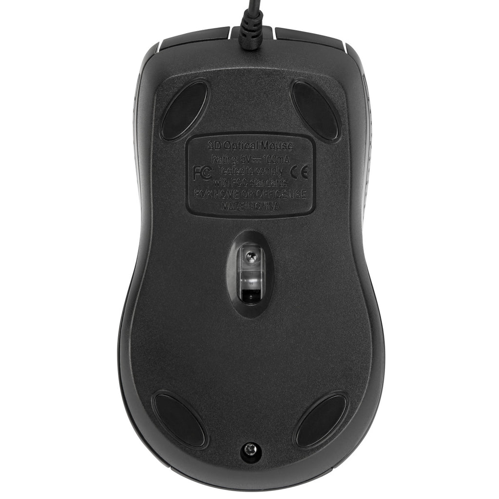Targus Full-Size Optical Antimicrobial Wired Mouse 
