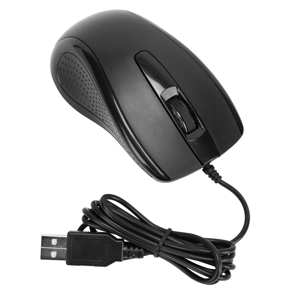 Targus Full-Size Optical Antimicrobial Wired Mouse 