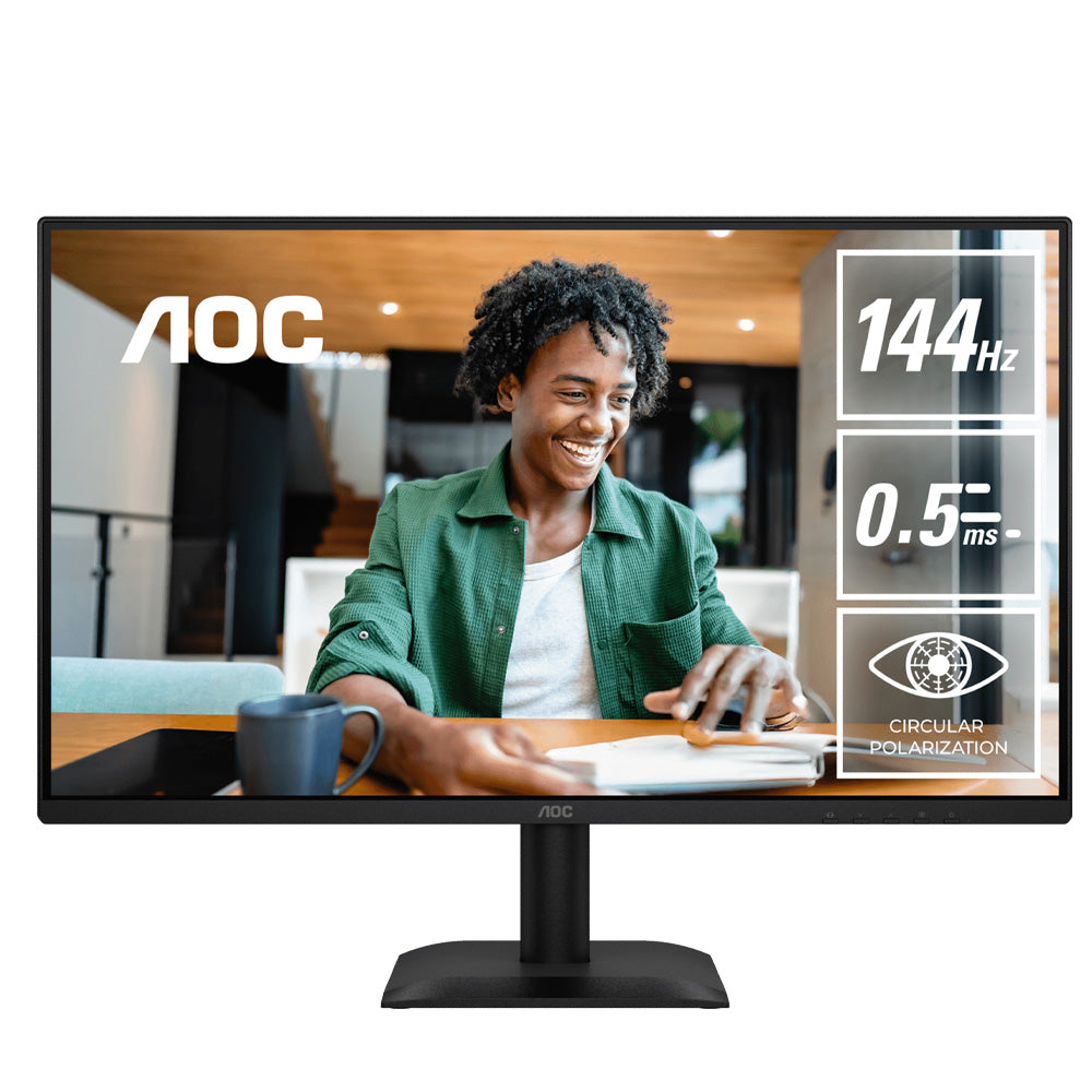 AOC 24E40L 23.8" FHD 144Hz 1ms IPS Monitor with Adaptive Sync
